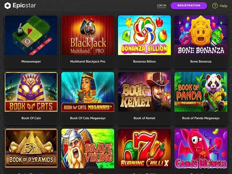 Lobby gier Epicstar Casino